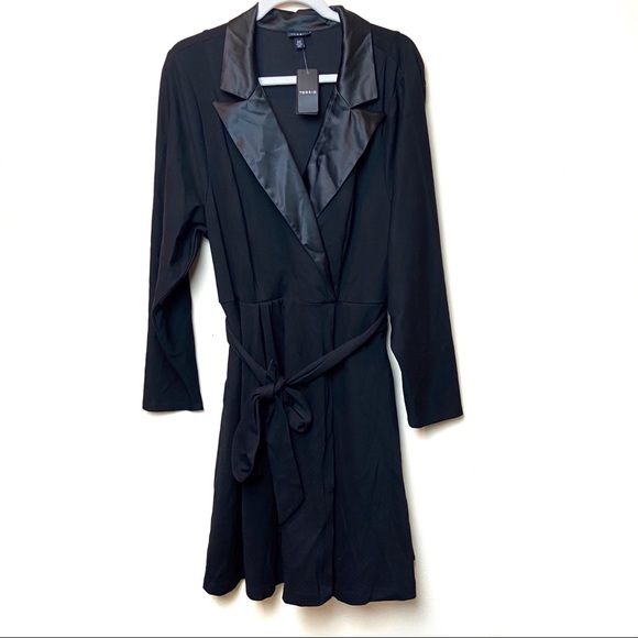Nwt Torrid Black Tuxedo Skater Dress 22 